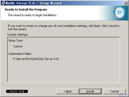 MySQL5安装图解六